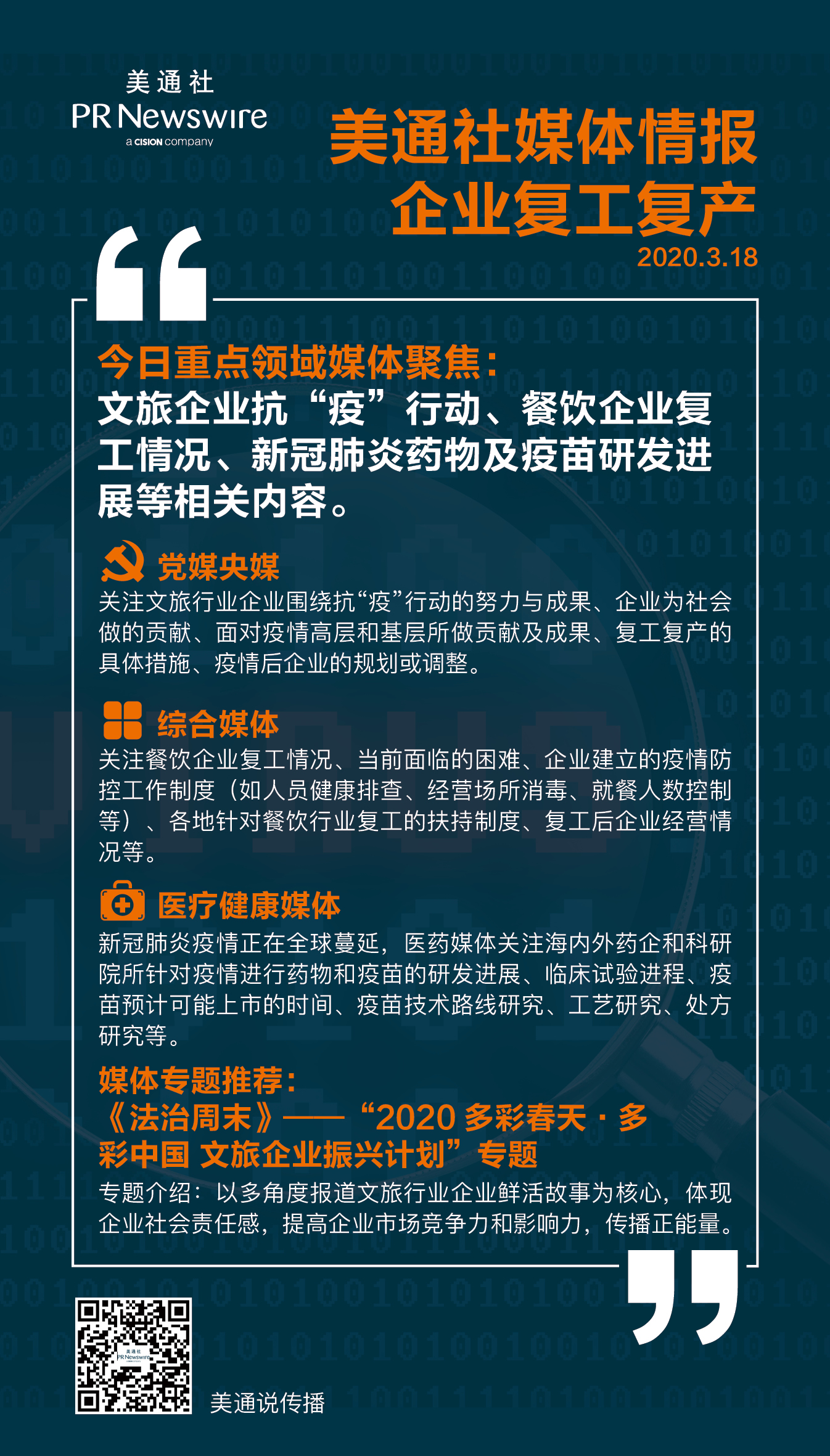 【3.20一周媒體聚焦】金融科技、文旅、時尚消費企業(yè)振興與發(fā)展
